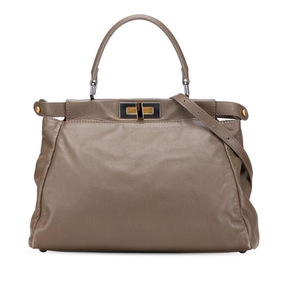 Pre Loved fendi Women Brown Satchel - Picture 1 of 8